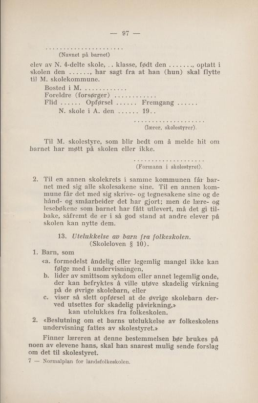 Skann 195 av Normalplanen 1922