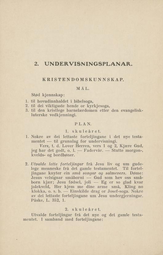 Skann 11 av Normalplanen 1922 · nynorsk landsplan