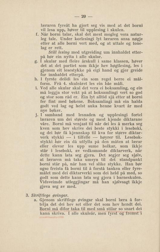 Skann 24 av Normalplanen 1922 · nynorsk landsplan