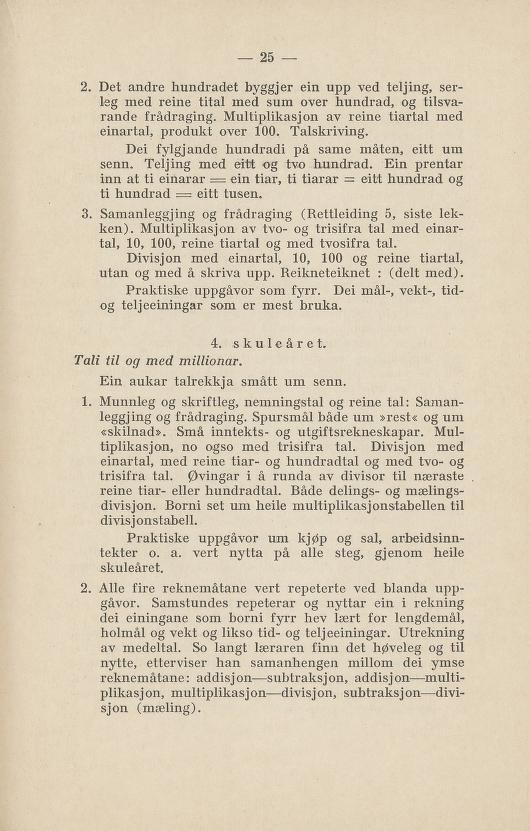 Skann 29 av Normalplanen 1922 · nynorsk landsplan