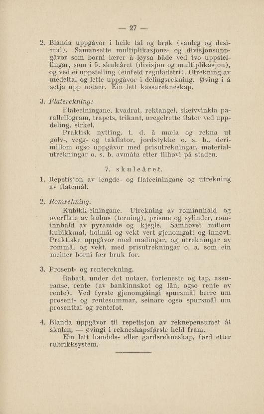 Skann 31 av Normalplanen 1922 · nynorsk landsplan
