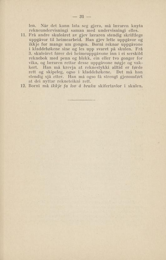 Skann 35 av Normalplanen 1922 · nynorsk landsplan