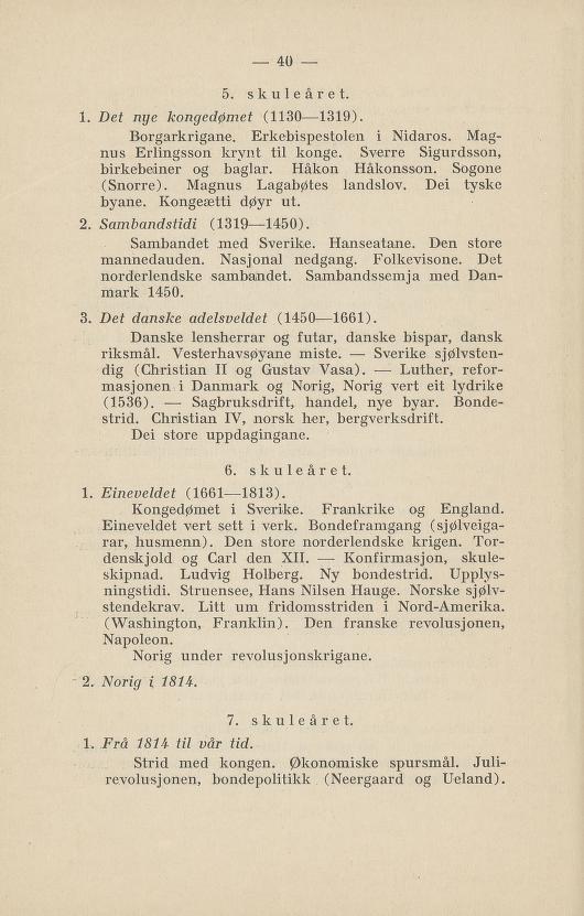 Skann 44 av Normalplanen 1922 · nynorsk landsplan