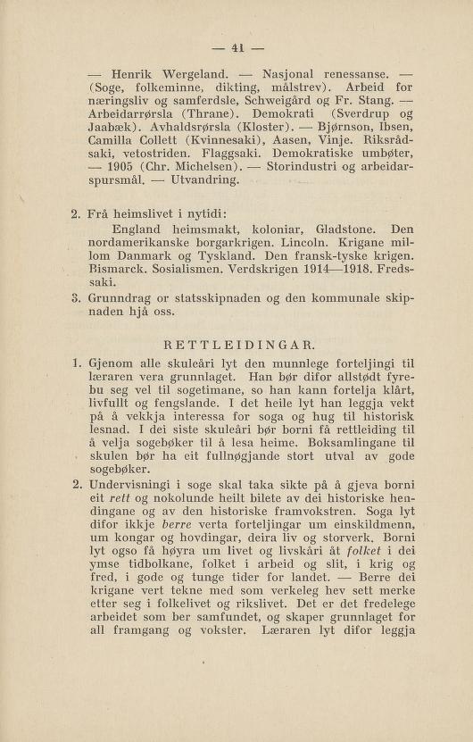 Skann 45 av Normalplanen 1922 · nynorsk landsplan