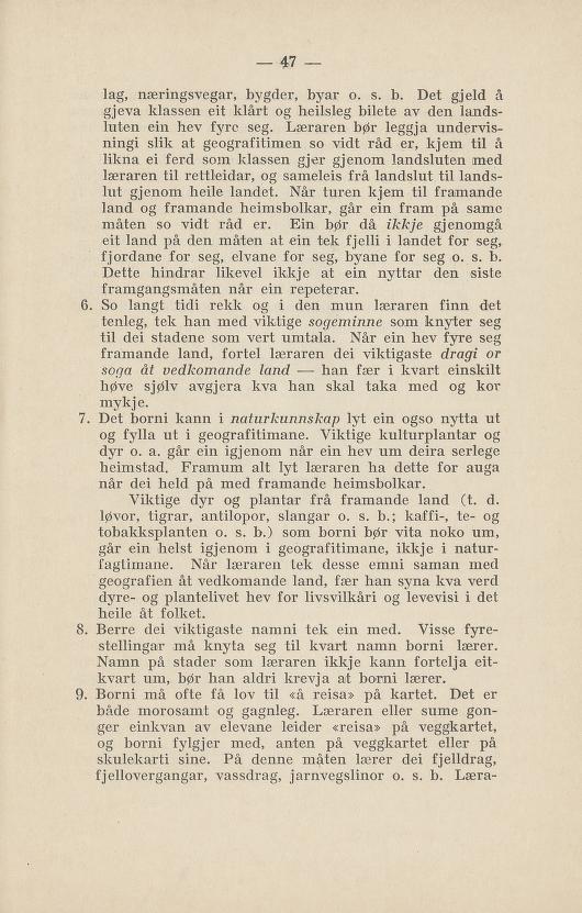 Skann 51 av Normalplanen 1922 · nynorsk landsplan