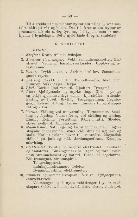 Skann 57 av Normalplanen 1922 · nynorsk landsplan