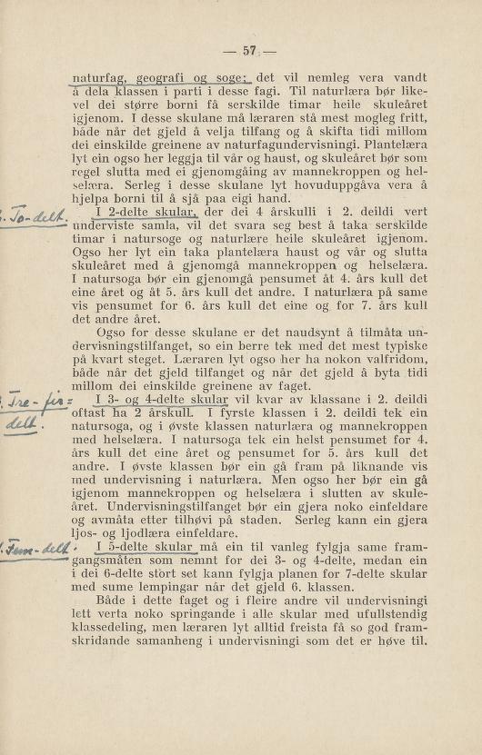Skann 61 av Normalplanen 1922 · nynorsk landsplan