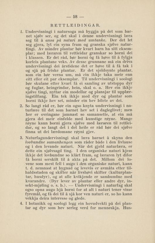 Skann 62 av Normalplanen 1922 · nynorsk landsplan