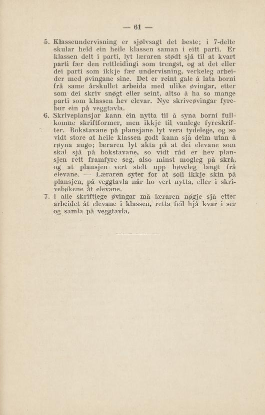 Skann 65 av Normalplanen 1922 · nynorsk landsplan