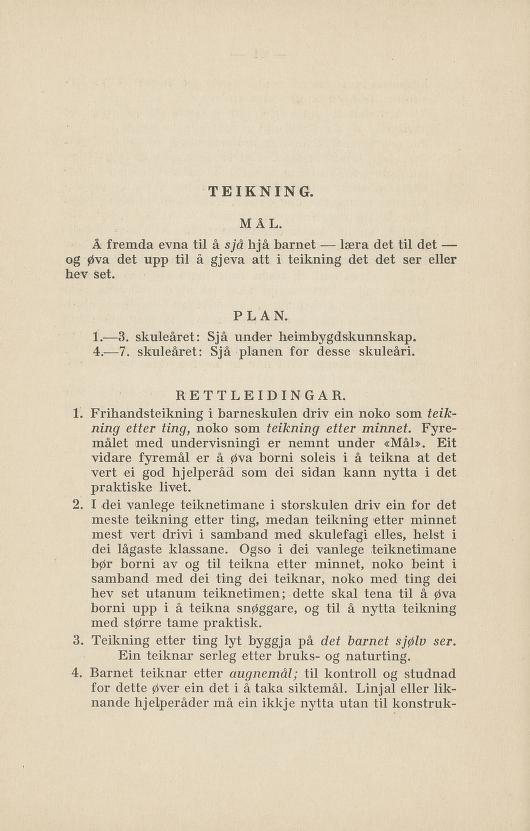 Skann 66 av Normalplanen 1922 · nynorsk landsplan