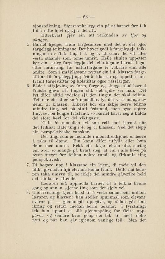 Skann 67 av Normalplanen 1922 · nynorsk landsplan