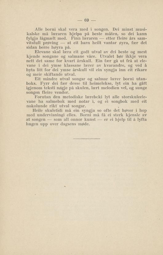 Skann 73 av Normalplanen 1922 · nynorsk landsplan