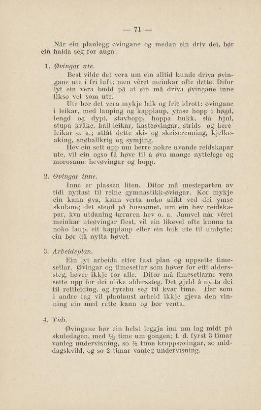 Skann 75 av Normalplanen 1922 · nynorsk landsplan