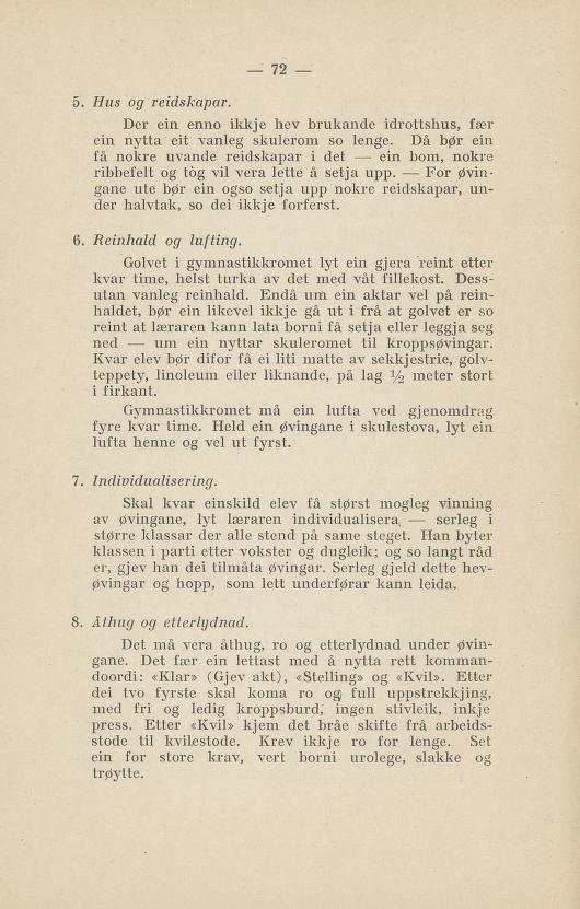 Skann 76 av Normalplanen 1922 · nynorsk landsplan