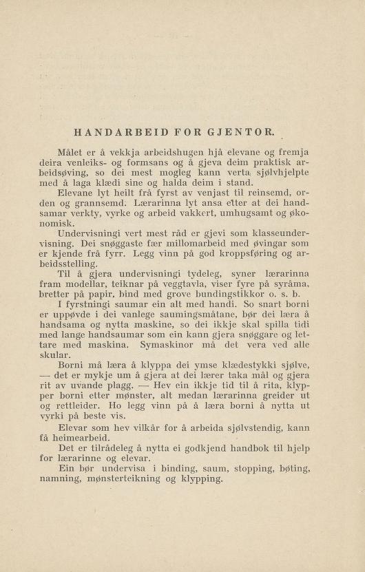Skann 84 av Normalplanen 1922 · nynorsk landsplan