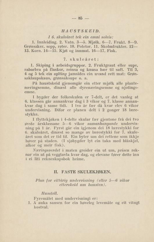 Skann 89 av Normalplanen 1922 · nynorsk landsplan