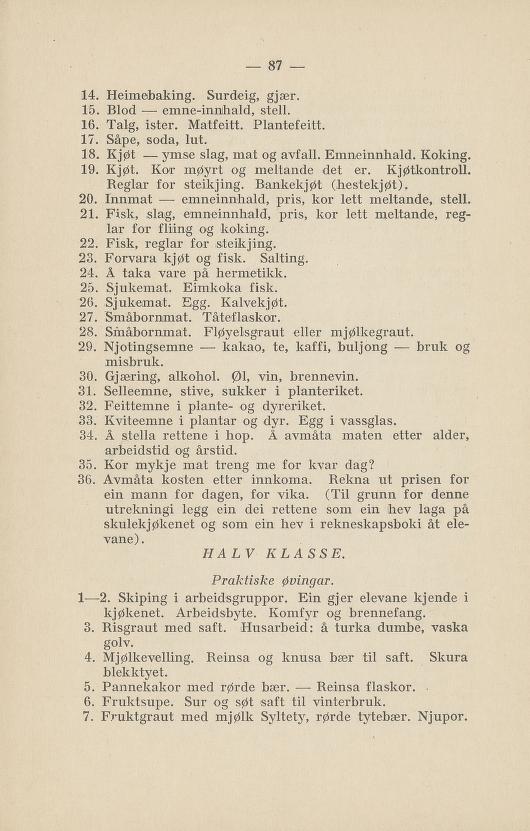 Skann 91 av Normalplanen 1922 · nynorsk landsplan