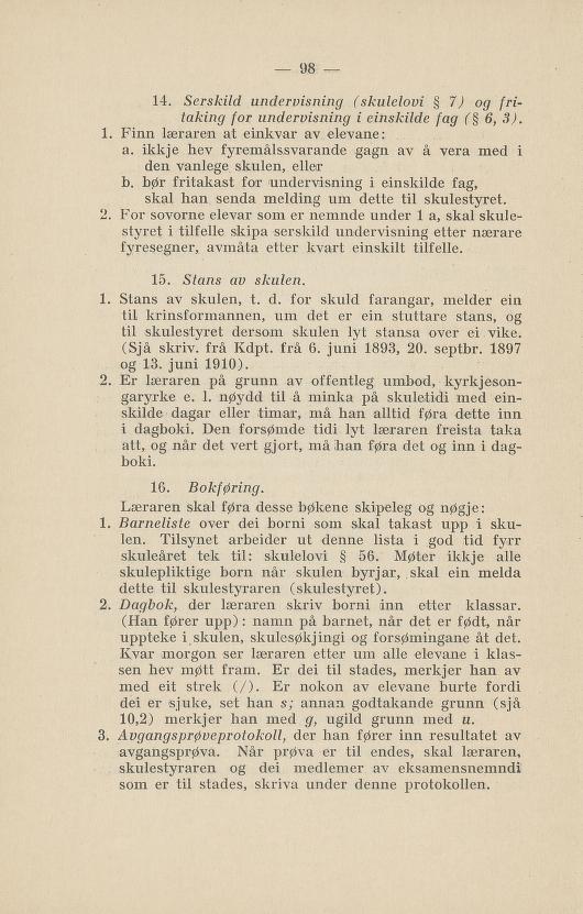 Skann 102 av Normalplanen 1922 · nynorsk landsplan