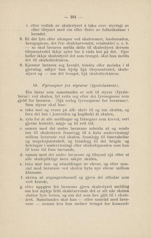 Skann 105 av Normalplanen 1922 · nynorsk landsplan