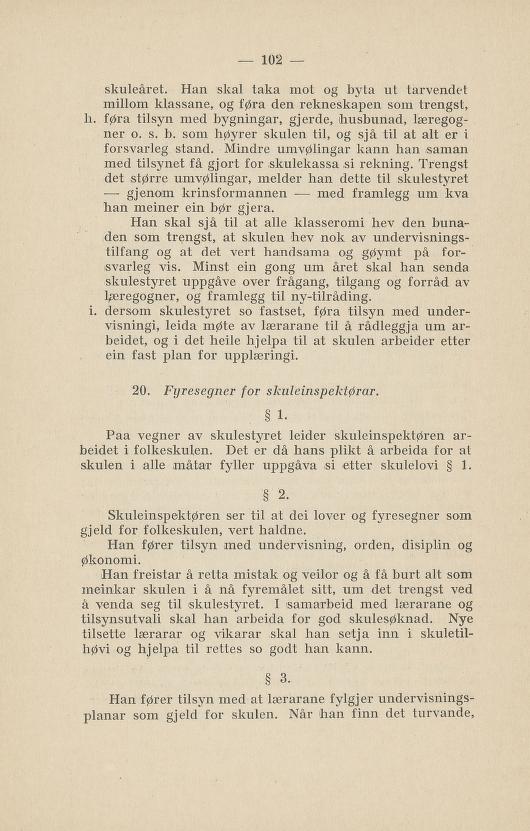 Skann 106 av Normalplanen 1922 · nynorsk landsplan