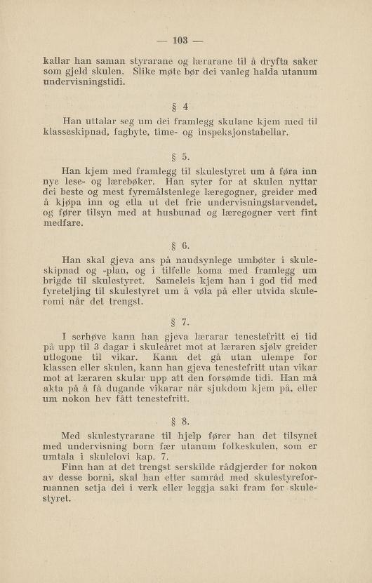 Skann 107 av Normalplanen 1922 · nynorsk landsplan