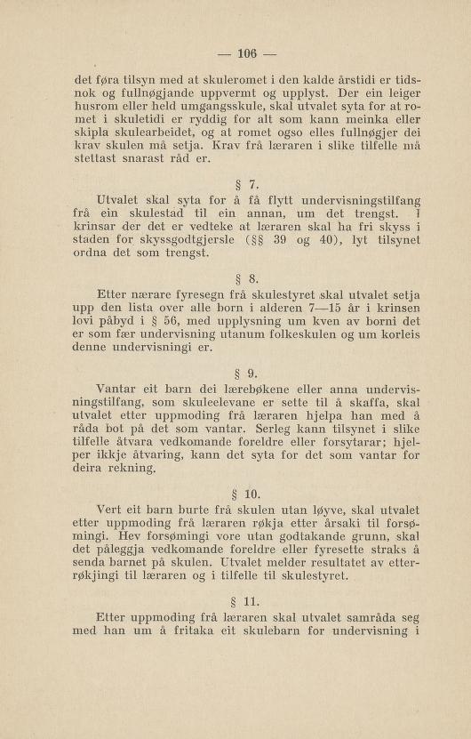 Skann 110 av Normalplanen 1922 · nynorsk landsplan