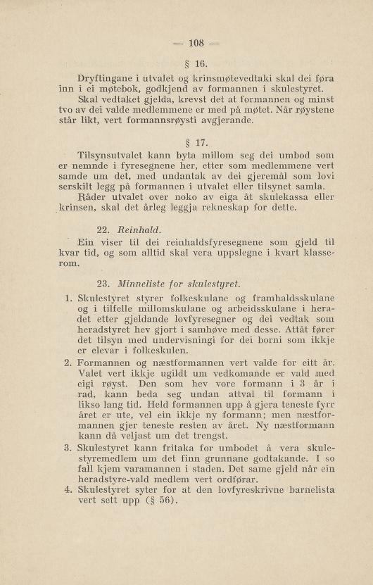 Skann 112 av Normalplanen 1922 · nynorsk landsplan