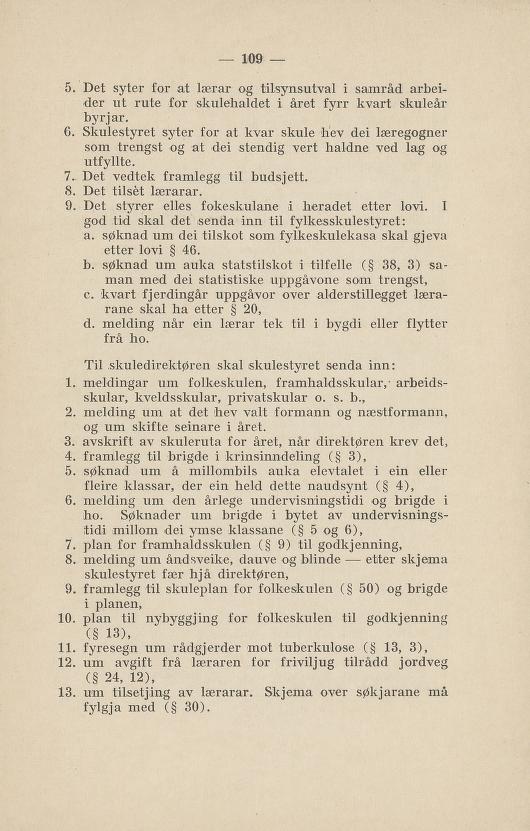 Skann 113 av Normalplanen 1922 · nynorsk landsplan