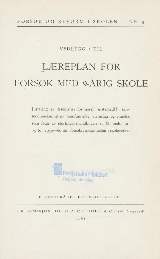 Skann 5 av Forsøksplanen 1960 · Vedlegg 2, 1963