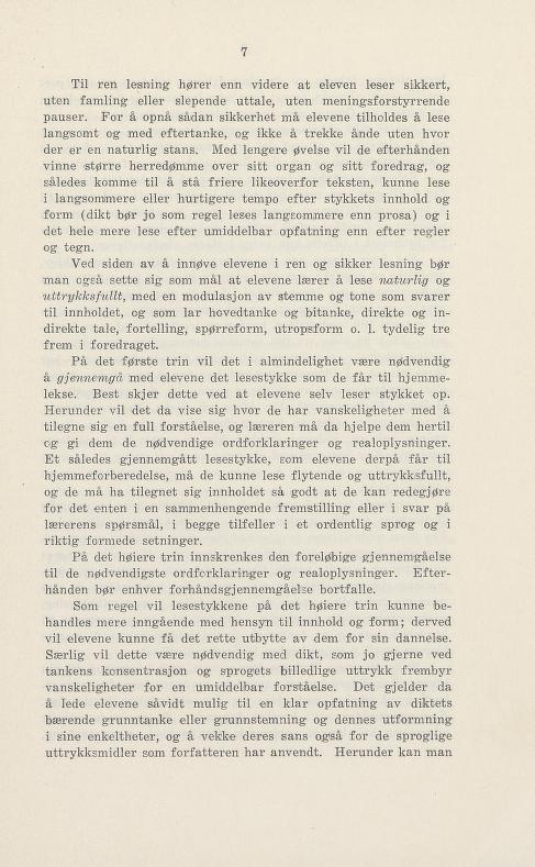 Skann 13 av Undervisningsplan for middelskolen 1925