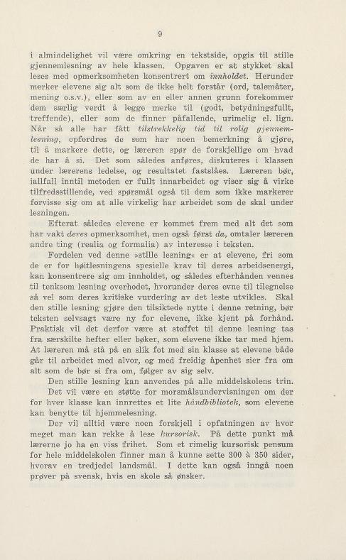 Skann 15 av Undervisningsplan for middelskolen 1925
