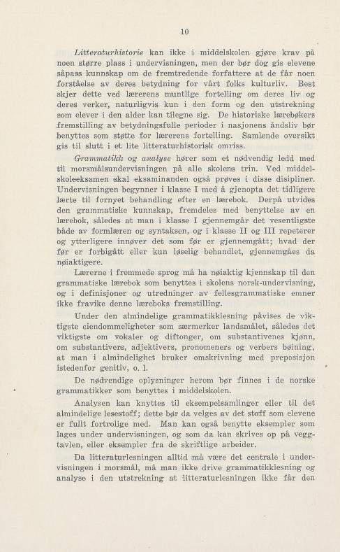 Skann 16 av Undervisningsplan for middelskolen 1925