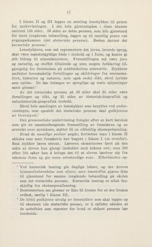 Skann 23 av Undervisningsplan for middelskolen 1925