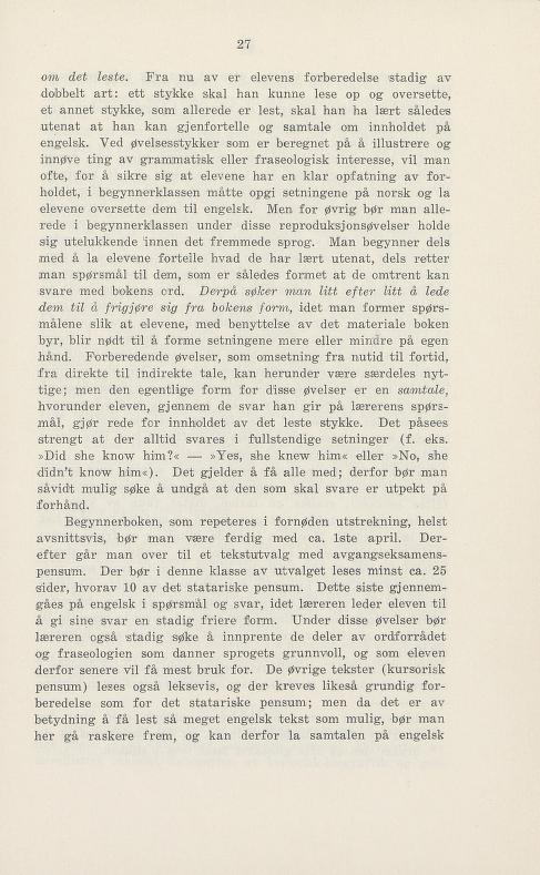 Skann 33 av Undervisningsplan for middelskolen 1925