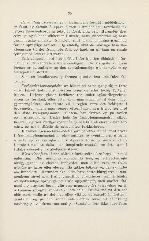 Skann 41 av Undervisningsplan for middelskolen 1925