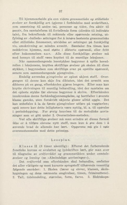 Skann 43 av Undervisningsplan for middelskolen 1925