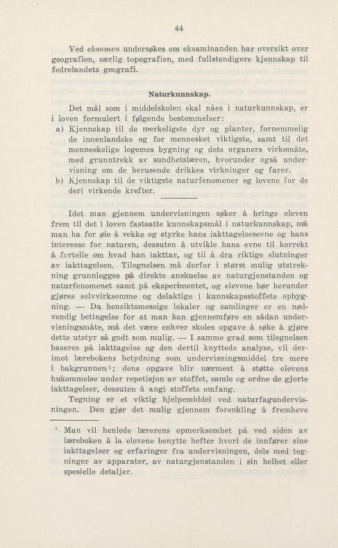 Skann 50 av Undervisningsplan for middelskolen 1925