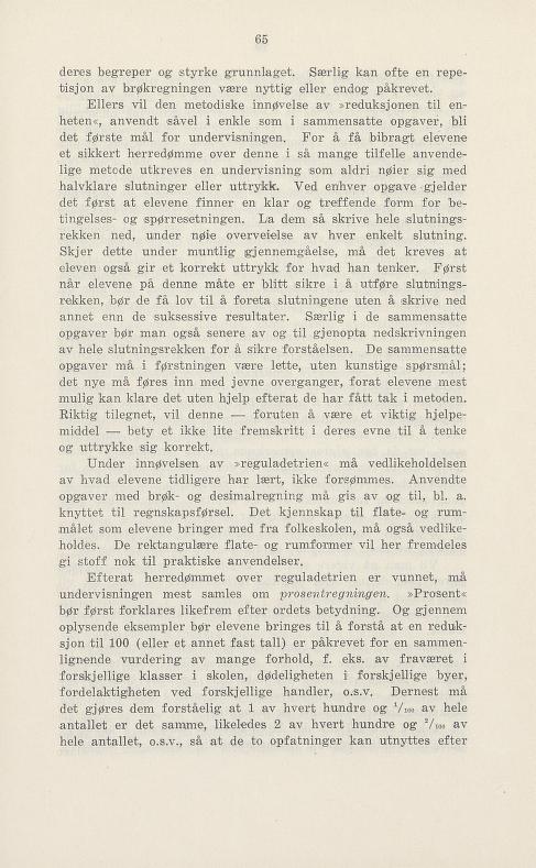 Skann 71 av Undervisningsplan for middelskolen 1925