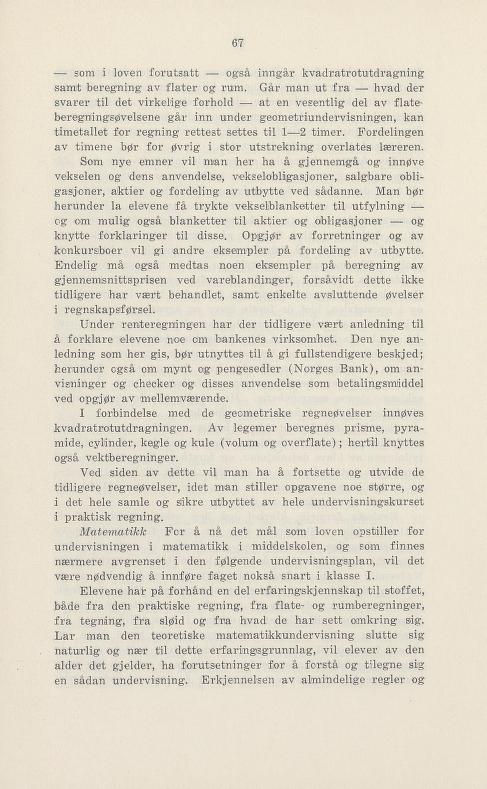 Skann 73 av Undervisningsplan for middelskolen 1925