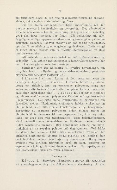 Skann 80 av Undervisningsplan for middelskolen 1925