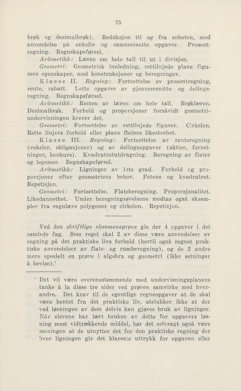 Skann 81 av Undervisningsplan for middelskolen 1925