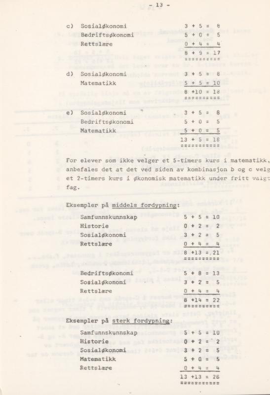 Skann 17 av Læreplan for gymnaset 1974 · del 3A allmenn studieretning
