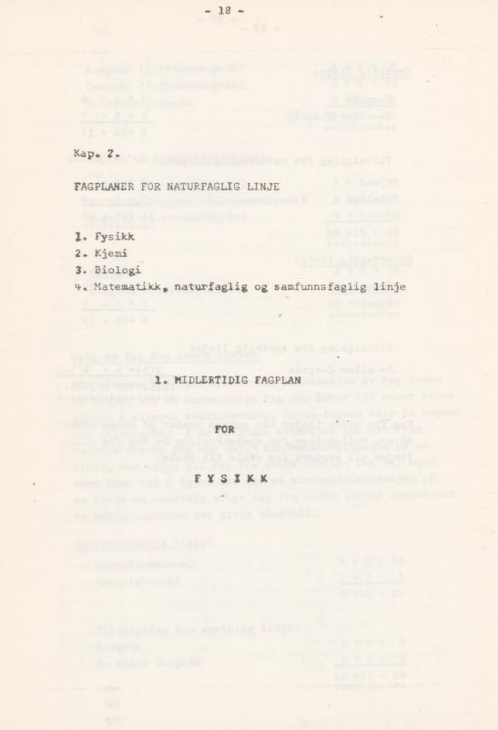 Skann 22 av Læreplan for gymnaset 1974 · del 3A allmenn studieretning