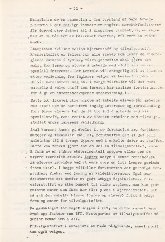 Skann 25 av Læreplan for gymnaset 1974 · del 3A allmenn studieretning