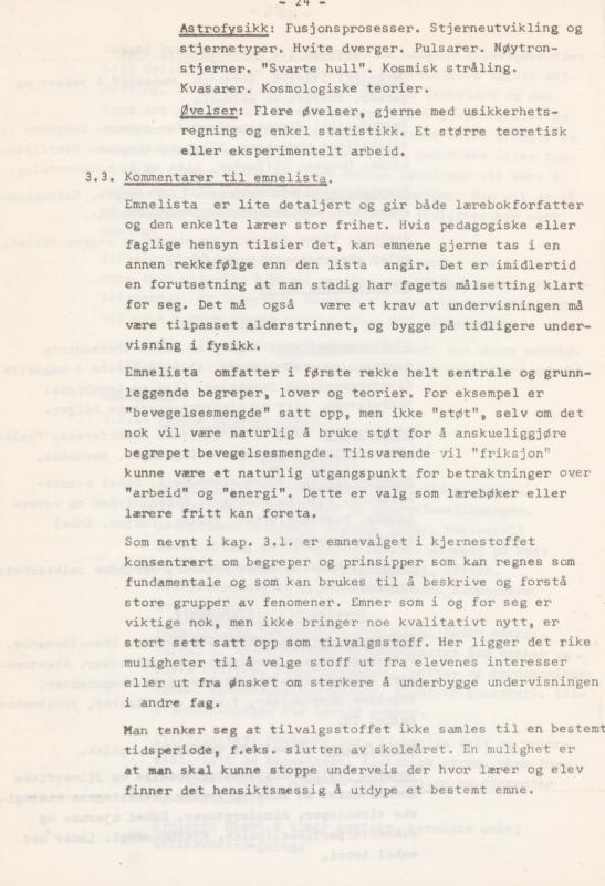 Skann 28 av Læreplan for gymnaset 1974 · del 3A allmenn studieretning