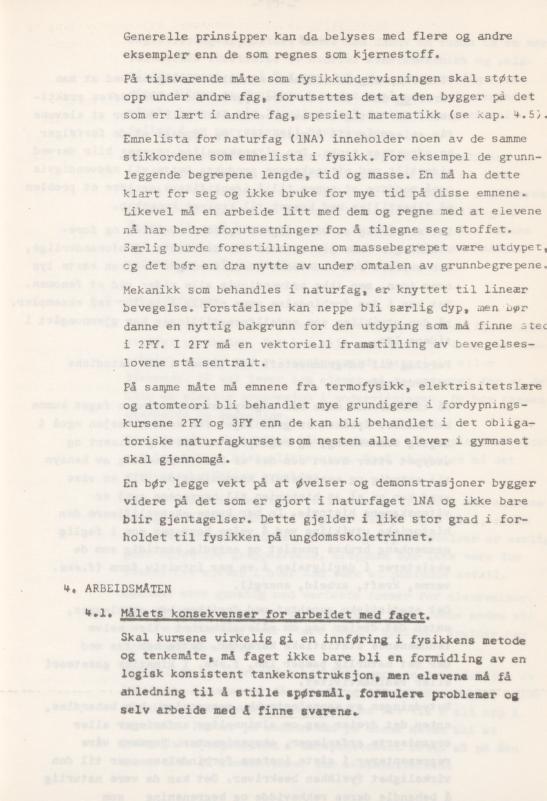 Skann 29 av Læreplan for gymnaset 1974 · del 3A allmenn studieretning