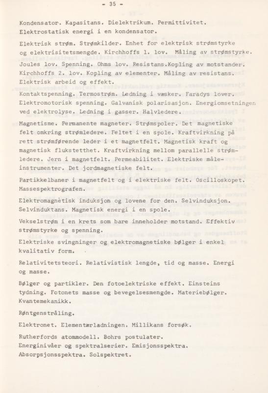 Skann 39 av Læreplan for gymnaset 1974 · del 3A allmenn studieretning