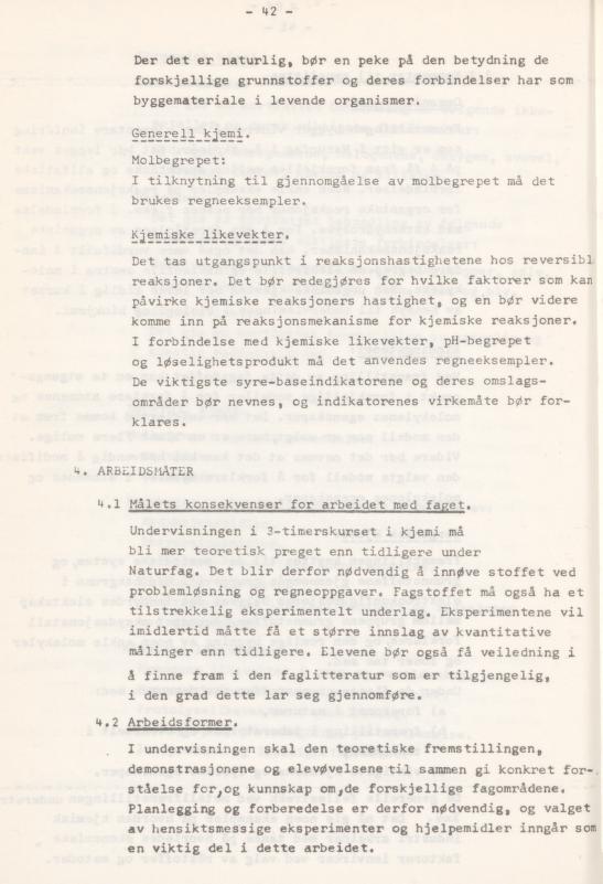 Skann 46 av Læreplan for gymnaset 1974 · del 3A allmenn studieretning