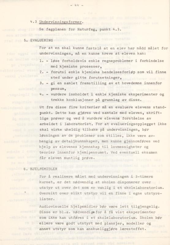 Skann 48 av Læreplan for gymnaset 1974 · del 3A allmenn studieretning