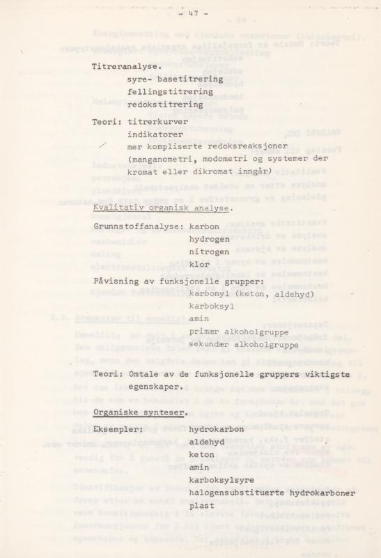 Skann 51 av Læreplan for gymnaset 1974 · del 3A allmenn studieretning